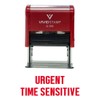 Urgent TIME Sensitive Self Inking Rubber Stamp (Red Ink) -