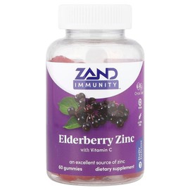 ZAND Immunity Elderberry Zinc Gummies with Vitamin C, 60 units ZAN-66743, 1 unit, 60 tablets / 잔드 Immunity 비타민C 함유 엘더베리 아연 구미젤리 60개 ZAN-66743, 1개, 60정