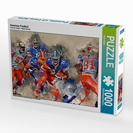 CALVENDO American Football Puzzle 1000 Pieces Laying Size 64 x 48 cm Photo Puzzle Picture by Peter Roder