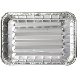 6,25 X 8,75 in Aluminum Pans - Aluminum Pans Without LIDS - Disposable FOIL DRIP Pans - DRIP Pans for Outdoor Grill – BBQ Grill Grease Tray - Aluminum FOIL Grill Accessories – 10 Pack -