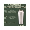 Travel Portable Wheat Straw Personal Fitness Protein Shaker Bottle