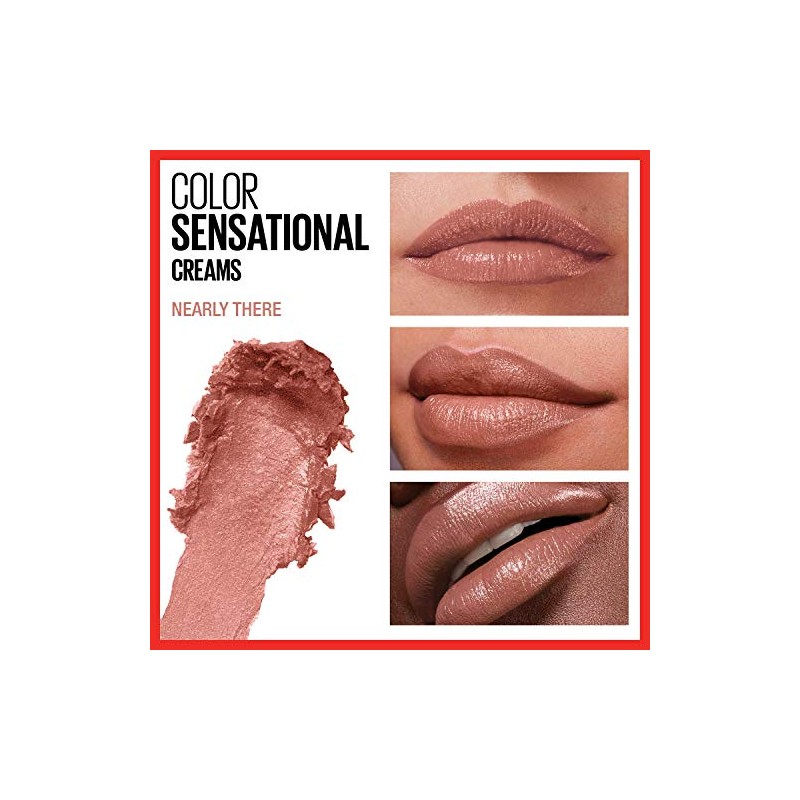 MAYBELLINE - Lápiz labial New York Color Sensational Nude, casi