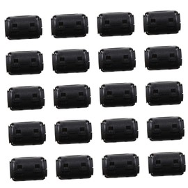 KOMBIUDA 20 Pcs Ferrite Core Noise Filters Removable Clip Parts for USB Network and Aerial Cables Signal Suppression and Easy Installation Inner Diameters