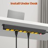 ANNQUAN Metal 8 Outlet Mountable Power Strip with 1200J Surge