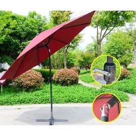 휴대용 야외 우산 파티오 파라솔 수영장 해변 햇빛 차단 쉐이드 낚시 피크닉 정원 캐노피 쉘터 (베이스 없 [05 하얀색] Portable Outdoor Umbrella Patio Parasol Swimming Pool Beach Sunshade Fishing Picnic Garden Canopy Shelter (No Base [05 White]