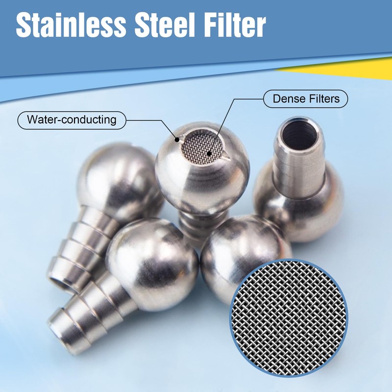 YeewayVeh 4 Pack Foam Cannon Straw with 2PCS Stainless Steel