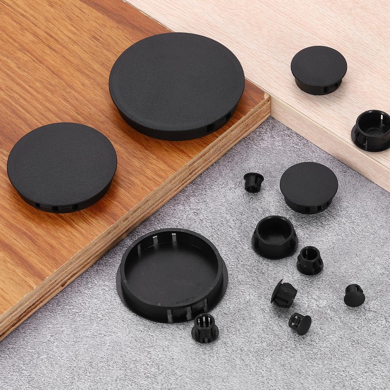 sourcing map 15Pcs Plastic Hole Plugs, 22mm(7/8") Flush Type Panel