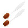 VICASKY 2pcs Flat Top Foundation Brush Seamless Makeup Application Versatile