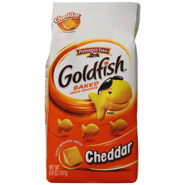Pepperidge Farm Goldfish, Cheddar, 6.6 Ounce Bag (Pack of 3)