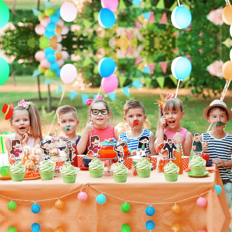 Gravity Faall Cupcake Topper - Birthday Decorations.