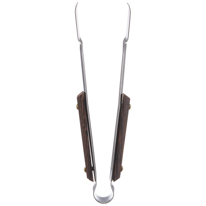 Takagi Shodo, Stainless Steel Wooden Handle Sugar Tongs, 4.3 inches