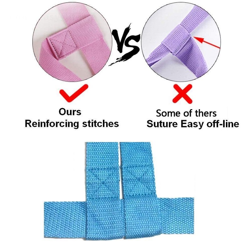 [TEEYAR] ヨガマット ストラップ スリング 丈夫 ポリエステル コットン ヨガマット キャリア/ヨガストラップ 調節可能なループ付き.