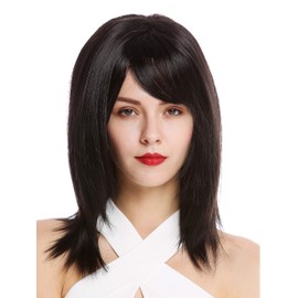 WIG ME UP - GFW2472-1B Women's Wig Medium Length Straight Fringe Parting Black