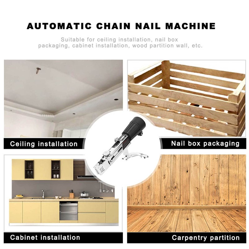 Screw Drill Chain Adapter with 50 Pieces Chain Nails Adjustable