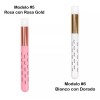 Mafab Brocha Limpieza Extensiones De Pestañas Rosa, Blanca Suave