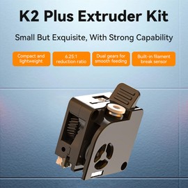Creality K2 Plus Extruder Kit, 3D Printer Dual Gear Filament Feeding Extruder Kit with Built-in Filament Break Sensor for K2 Plus