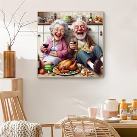 Qihensail Grandma Diamond Painting Pictures, Diamond Painting Adults, Diamond Painting Adult for Home Wall Decoration, Women Gift (Grandma)