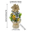 ZONADAH Tabletop Christmas Tree 21cm Mini Table Top Christmas Small