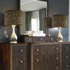 GOSO Drum Leopard Lamp Shades for Table Lamps Set of
