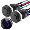 APIELE 12mm Momentary Push Button Switch SPST Pre-Wired 150mm High