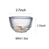 Mozacona 4pcs Glass Colorful Sake Cups Set,Small Wine Cups,Tea Cups