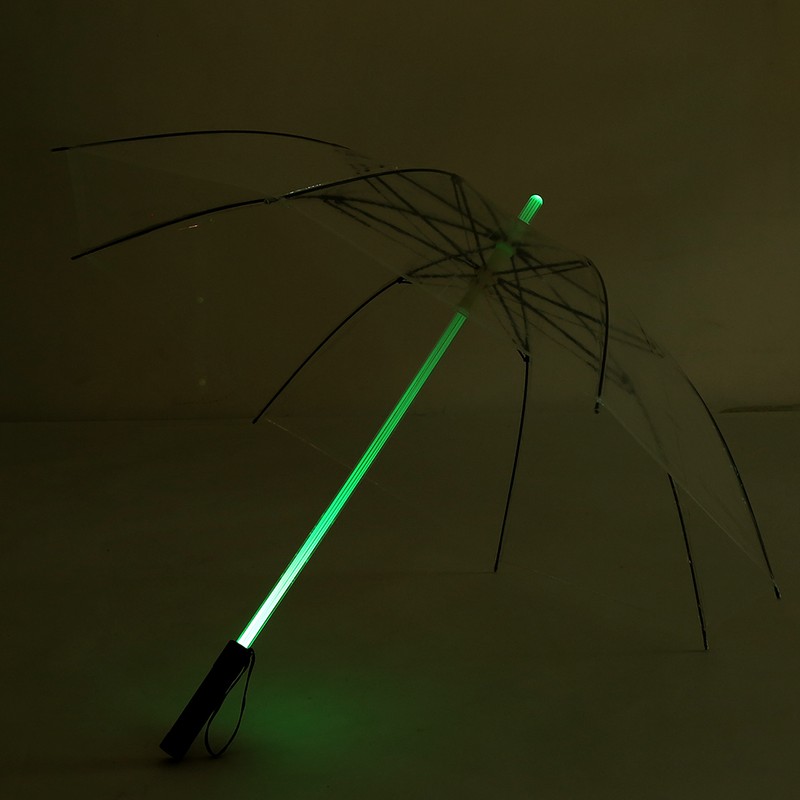 Battery Powered 7 Color Changing LED Umbrella Flashlight for Safely