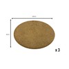 Large Oval Base Pack, 92mm x 120mm & 80mm x