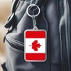 FHZJKJX Canada Flag Keychain Canadian Key Ring-(2 Pack Canada), Canada