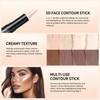 MAEPEOR 2-in-1 Contour Highlighter Stick Non-greasy and Non-drying Contour Pen