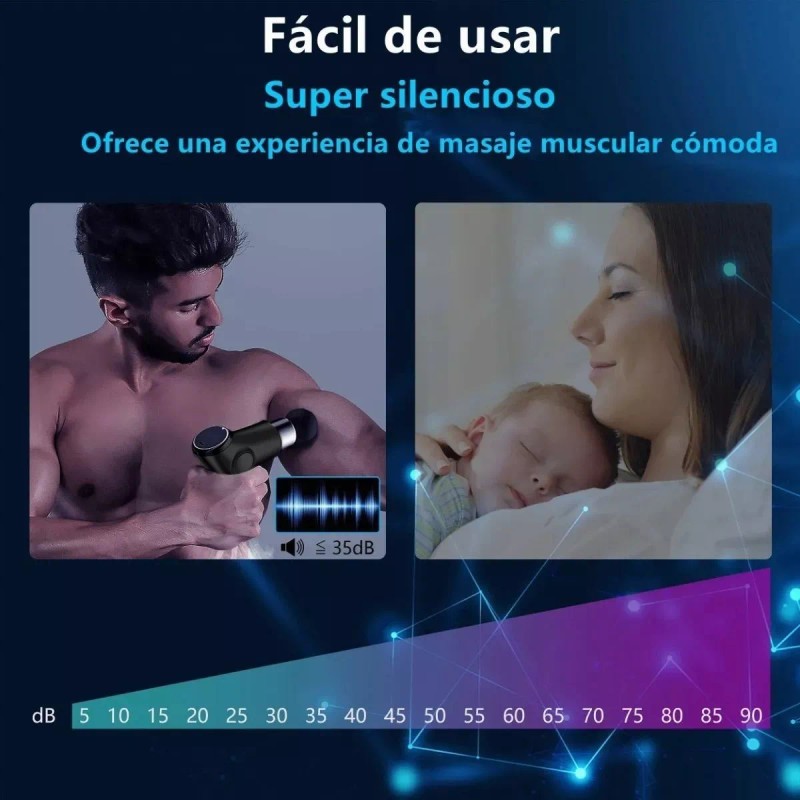 Monstyle Pistola De Masaje Muscular Para Relajar Aliviar El Dolor