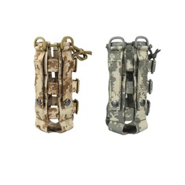 Tactical Bottle Holder Military Water Bottle Holder Backpack Bottle Holder Tactical Water Bottle Bag Adjustable Width for Hiking Bicycle Running Camping Outdoor Sports 2 Pieces