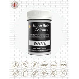 Sugarflair Food Colouring Paste Edible Pastel White