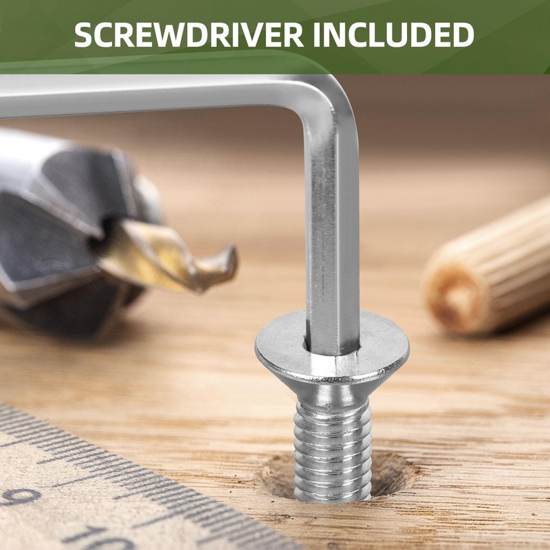 40 PCS 1/4"-20 x 1-1/4" Flat Head Socket Cap Screws