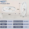 Depuley Ceiling Fans with Lights and Remote: 20" Modern Low