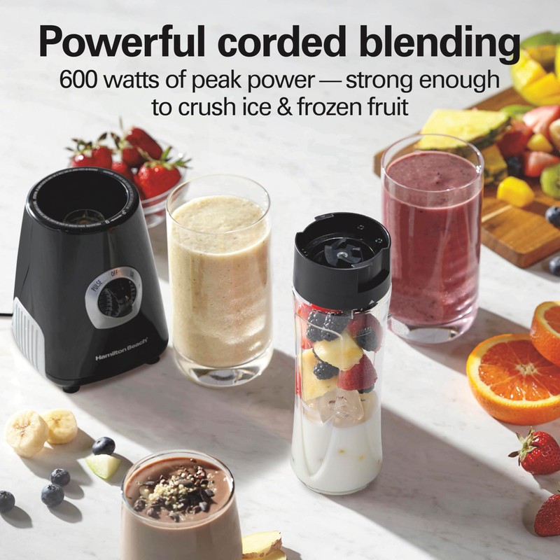 Hamilton Beach Go Sport Portable Blender For Smoothies With 20