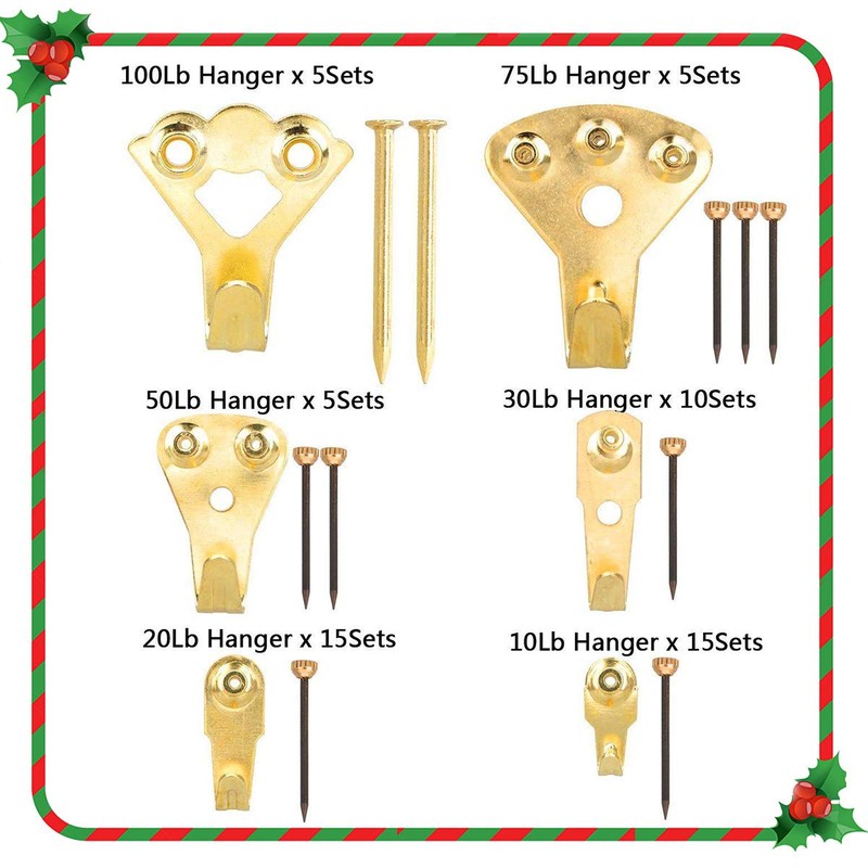 WinArrow - Picture Hangers, Versatile Metal Picture Hooks Heavy Duty