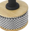 TIGER CAB14-NT Large Wooden Cabasa/Afuche - Steel Beads - Shaker