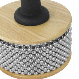 TIGER CAB14-NT Large Wooden Cabasa/Afuche - Steel Beads - Shaker Shekere