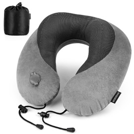 Rewondah Inflatable Neck Pillow – Comfortable Inflatable Travel Neck Pillow for Airplanes, Trains, Cars, Blow up Neck Pillows for Air Travel, Portable & Washable, Perfect for Long Journeys