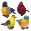 Banberry Designs Songbird Garden Figures - Cardinal, Bluebird, Goldfinch &