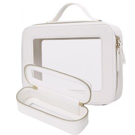 FASAOH Clear Makeup Bag with Mini Cosmetic Bags,Travel Toiletry Bag for Women,Portable Cosmetic Bag Case, Transparent Waterproof Cosmetic Organizer Storage Bag for Women Men