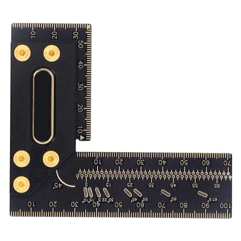 100mm Woodworking Scriber L Shape Square Ruler Aluminum Alloy Carpenter