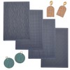 HOBBIESAY 4Pcs Polymer Clay Texture Sheets Set Polymer Clay Works