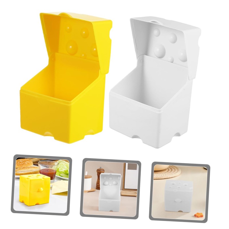 ABOOFAN Sliced Cheese Storage Container Airtight Cheese Slice Holders for