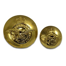 Royal Air Force (RAF) Blazer Button Large - 22mm (35-Ligne) / Gold