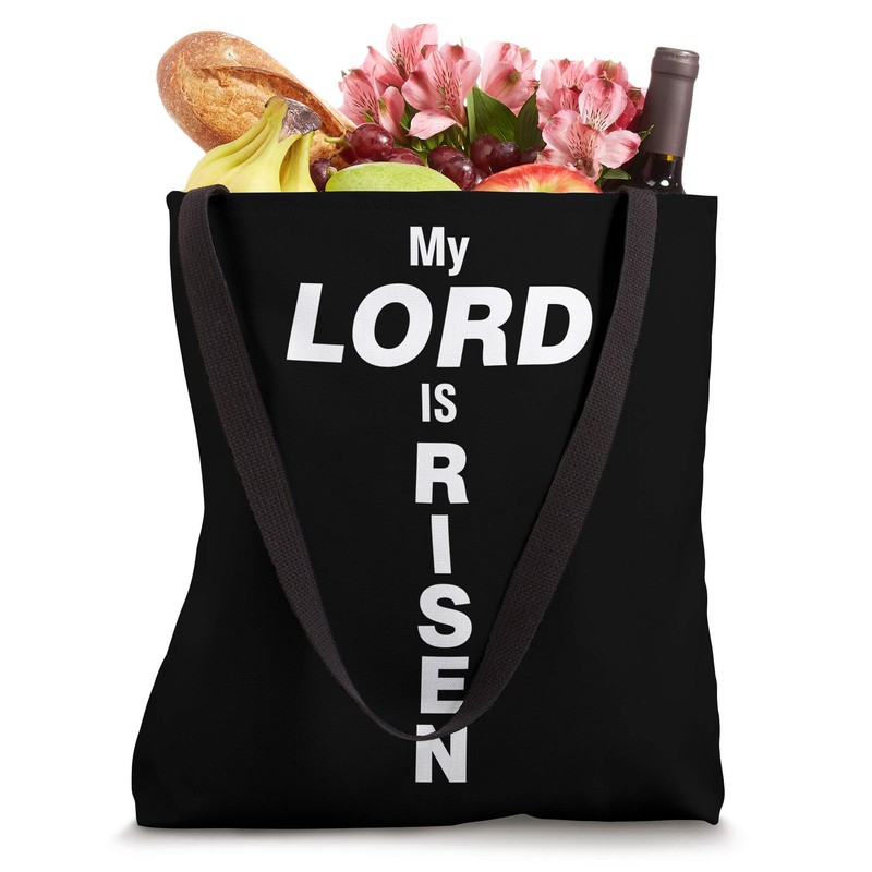 Christian Easter He is Risen My Lord Tote Bag