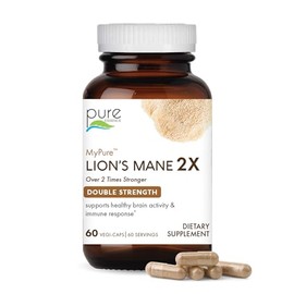 MyPure Lion's Mane Mushrooms – 100% de hongos reales, 60
