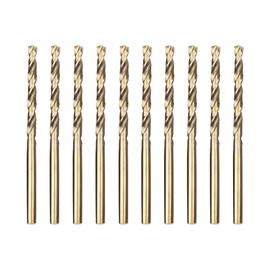 Meccion HSS Cobalt Jobber Drill Bit 10pcs 3.5mm Twist Drill Bit for Drilling Stainless Steel and Metal