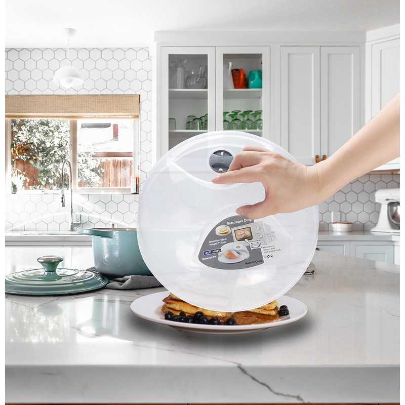 Microwave Splatter Cover for Food Large Microwave Plate Cover Guard