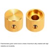 sourcing map 2 Pcs Aluminium Potentiometer Knobs, 1/4"(6mm) IDx5/8"(15mm) ODx1/2"(12.5mm)